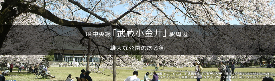 「武蔵小金井」駅周辺